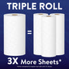 Great Value Ultra Strong Paper Towels, White, 2 Triple Rolls