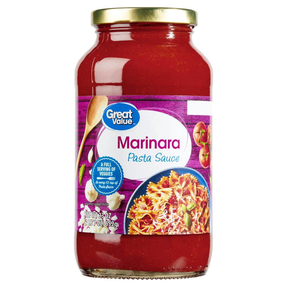 Great Value Marinara Pasta Sauce, 23 Oz