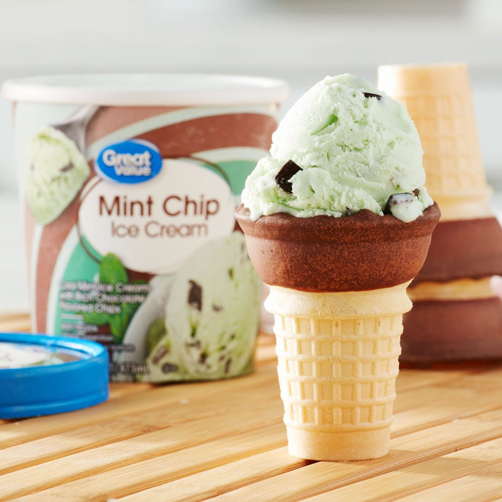 Great Value Mint Chip Ice Cream, 16 Fl Oz