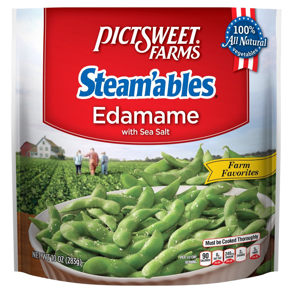 Pictsweet Farms® Steam'Ables® Edamame with Sea Salt, Farm Favorites, Frozen Vegetables,10 Oz.