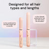 L'ANGE HAIR Le Duo 360° Airflow Styler | 2-In-1 Curling Wand & Titanium Flat Iron Hair Straightener | Professional Hair Curler with Cooling Air Vents to Lock in Style | Dual Voltage & Adjustable Temp