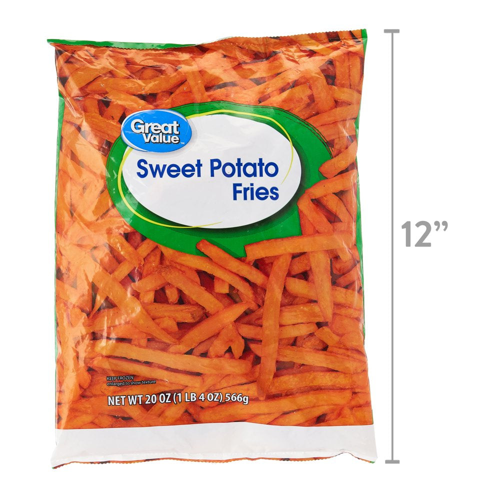 Great Value Sweet Potato Fries, 20 Oz Bag (Frozen)