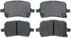 Advantage Ceramic Front Disc Brake Pad Set with Hardware 14D1160CH