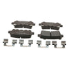 Gold Ceramic Brake Pad Set, W/ Hardware