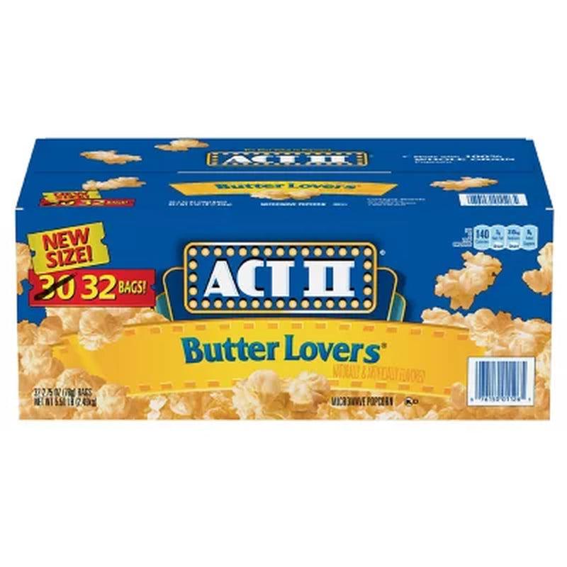 ACT II Butter Lovers Microwave Popcorn (2.75 Oz., 32 Pk.)