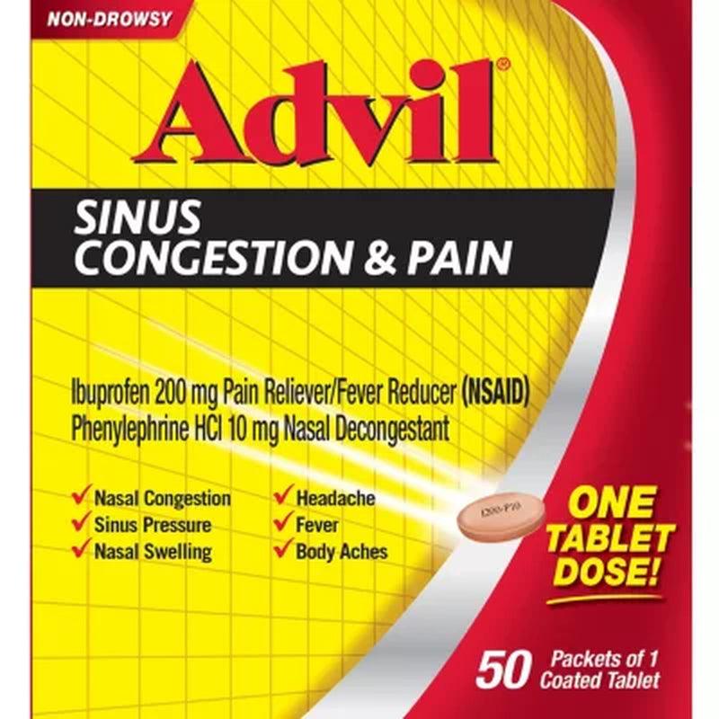 Advil Sinus Congestion & Pain (50 Ct.)