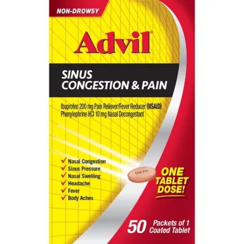 Advil Sinus Congestion & Pain (50 Ct.)