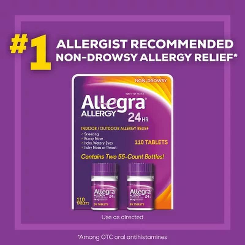 Allegra 24 Hour Allergy Relief 180 Mg. (110 Ct.)