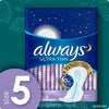 Always Ultra Thin Overnight Pads, Unscented - Size 5 (72 Ct.)