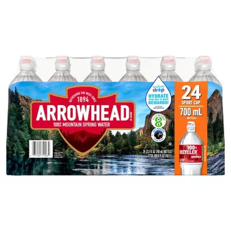 Arrowhead 100% Mountain Spring Water (23.7Oz / 24Pk)