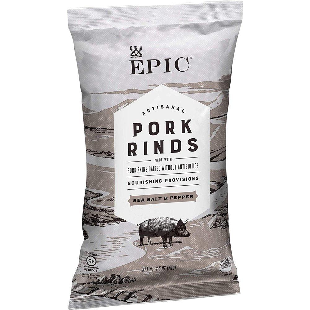 Artisanal Pork Rinds Sea Salt & Pepper 2.5 Oz