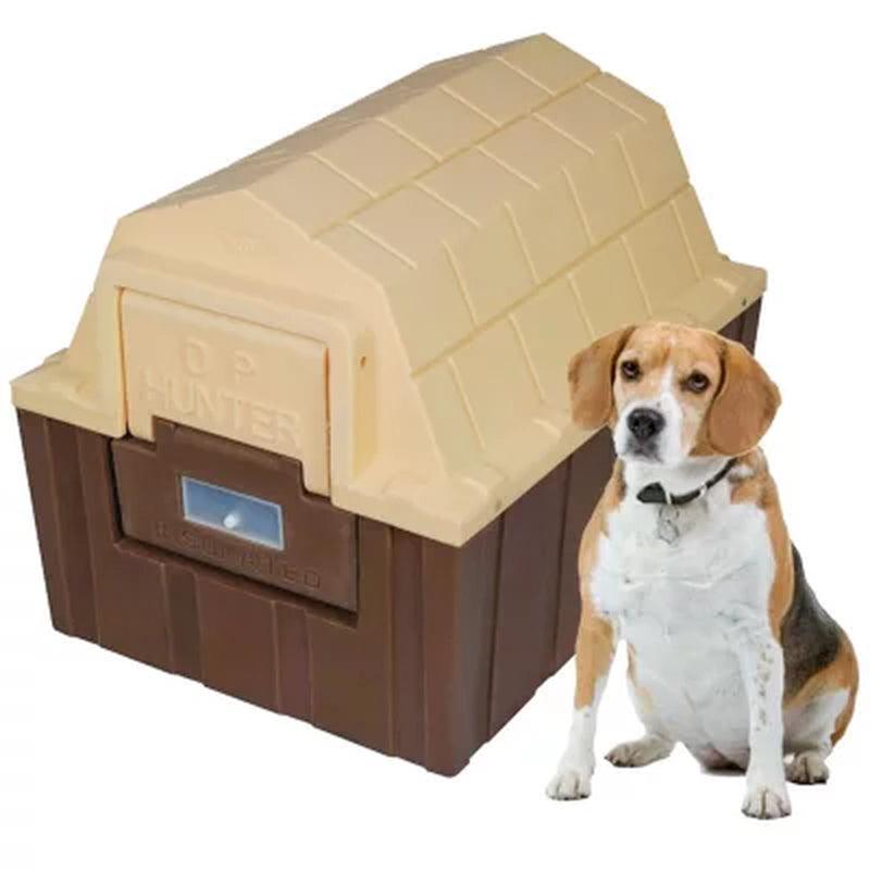 ASL Solutions Insulated DP Hunter Dog House with Fleece Bed, Choose Your Color (23"W X 29"L X 23.5"H)