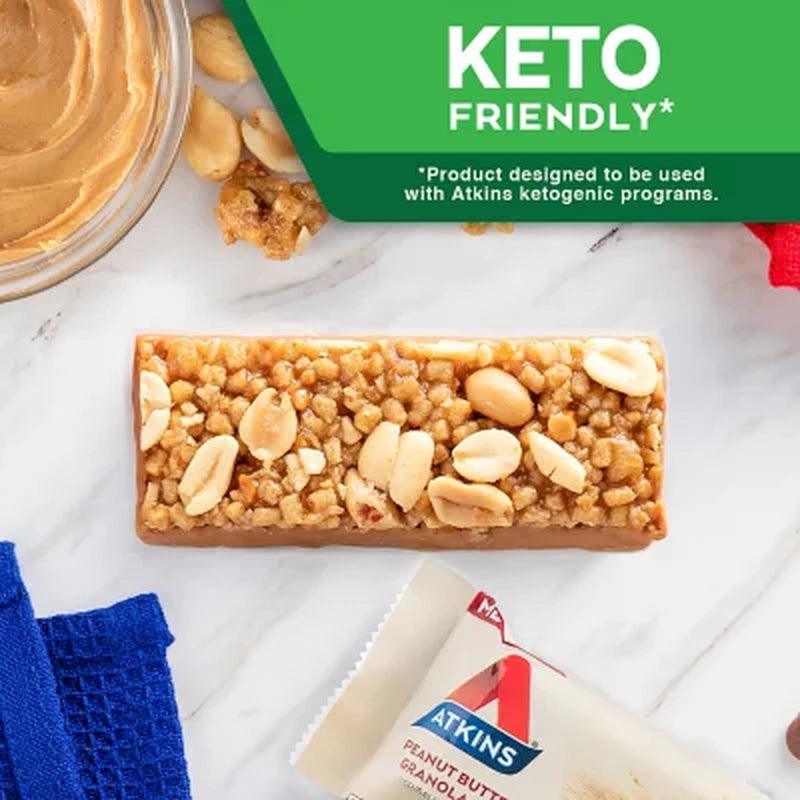 Atkins Protein-Rich Meal Bar, Peanut Butter Granola, Keto Friendly (16 Ct.)