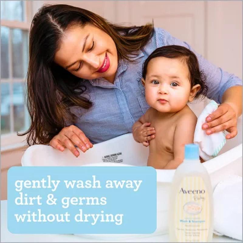 Aveeno Baby Daily Moisture Wash & Shampoo (33 Fl. Oz. and 12 Fl. Oz.)