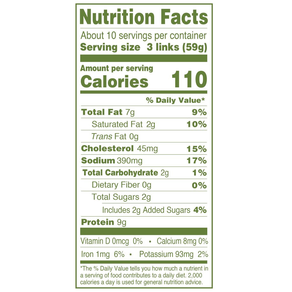 Applegate Naturals Chicken & Maple Breakfast Sausage Links, 20Oz (Frozen)