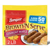 Banquet Brown 'N Serve Vermont Maple Fully Cooked Sausage Links Frozen Meat, 32 Oz, about 50 Count* (Frozen)