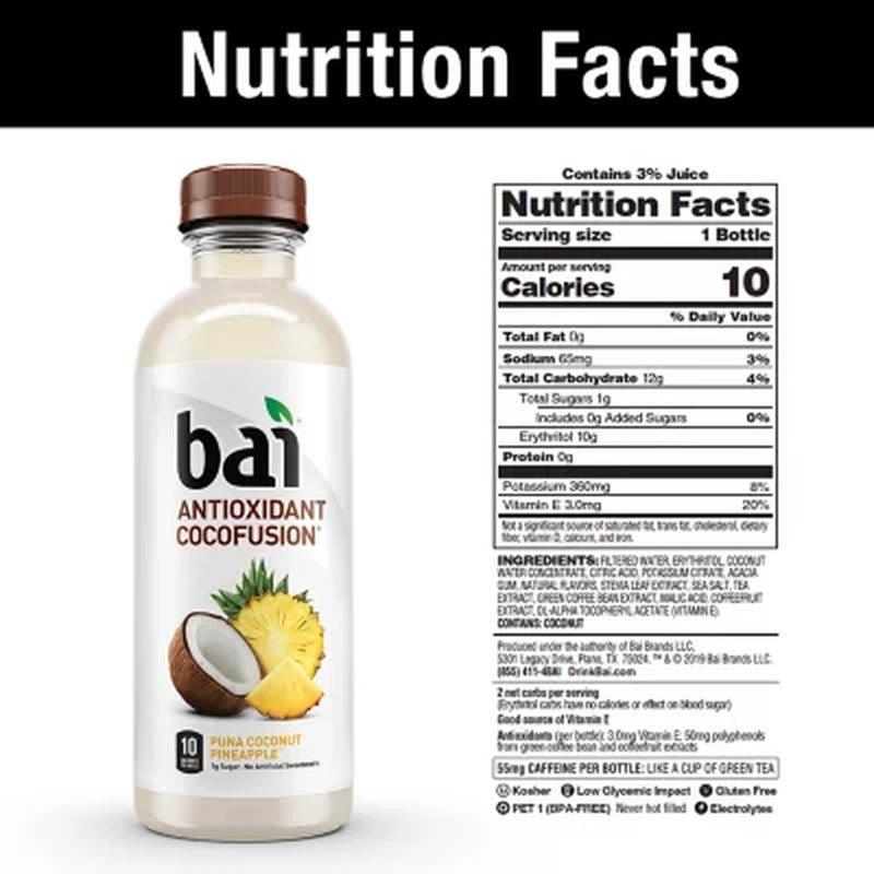 Bai Cocofusions Variety Pack, Antioxidant Infused Beverage (18 Fl. Oz., 15 Pk.)