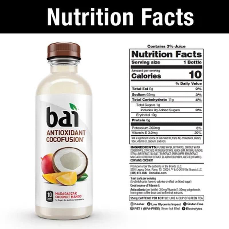 Bai Cocofusions Variety Pack, Antioxidant Infused Beverage (18 Fl. Oz., 15 Pk.)