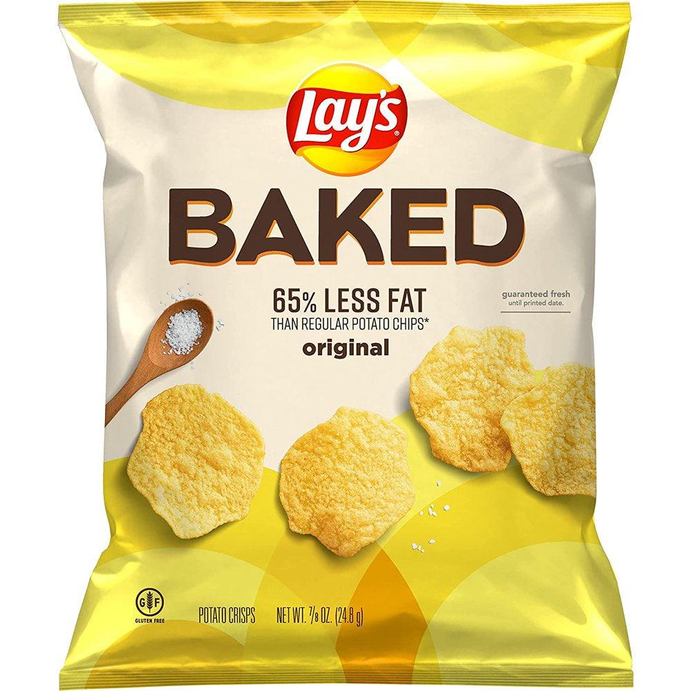 Baked Lay'S Original Potato Crisps, 0.875 Oz Bags, 40 Count