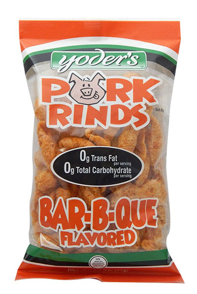 Bar-B-Que Pork Rinds (Chicharrones), 4-Pack 3.5 Oz. Bags