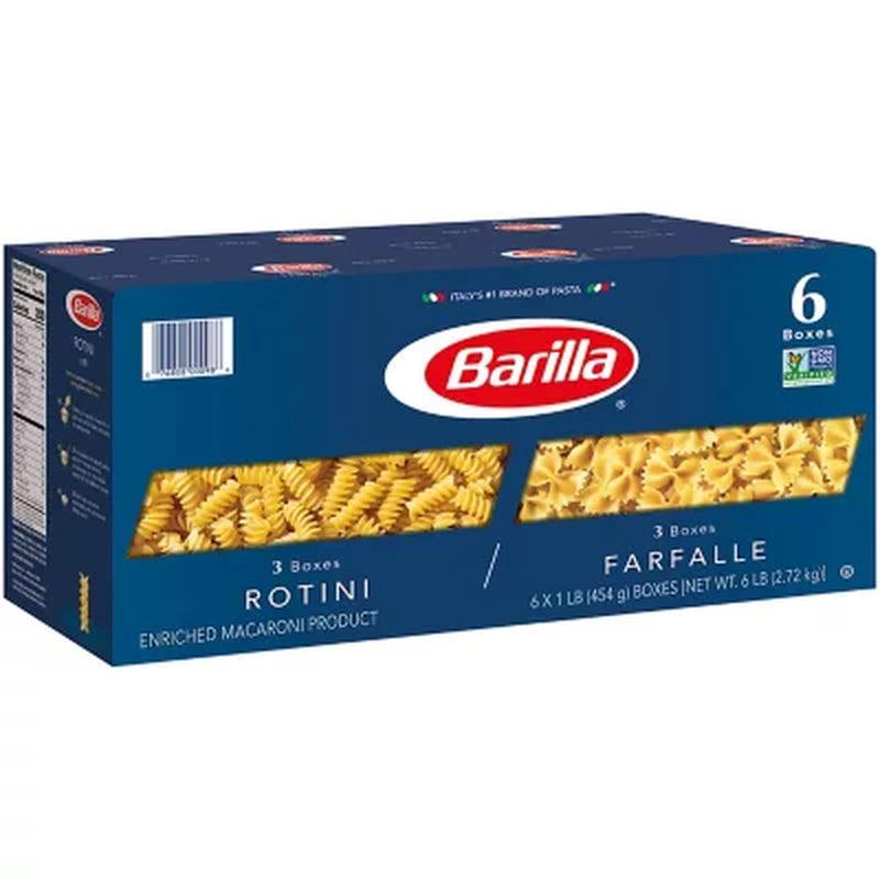 Barilla Pasta Rotini & Farfalle Variety Pack (16 Oz., 6 Pk.)