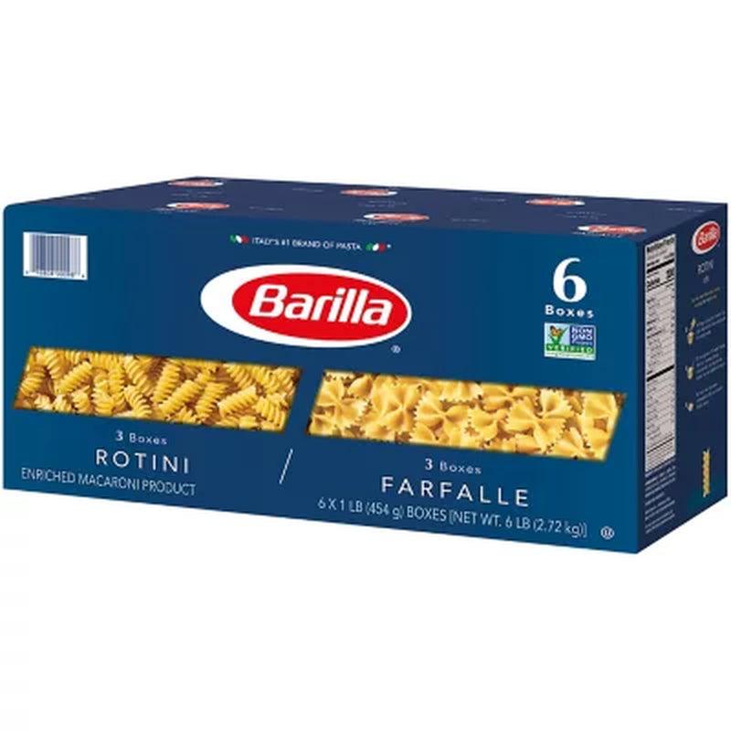 Barilla Pasta Rotini & Farfalle Variety Pack (16 Oz., 6 Pk.)