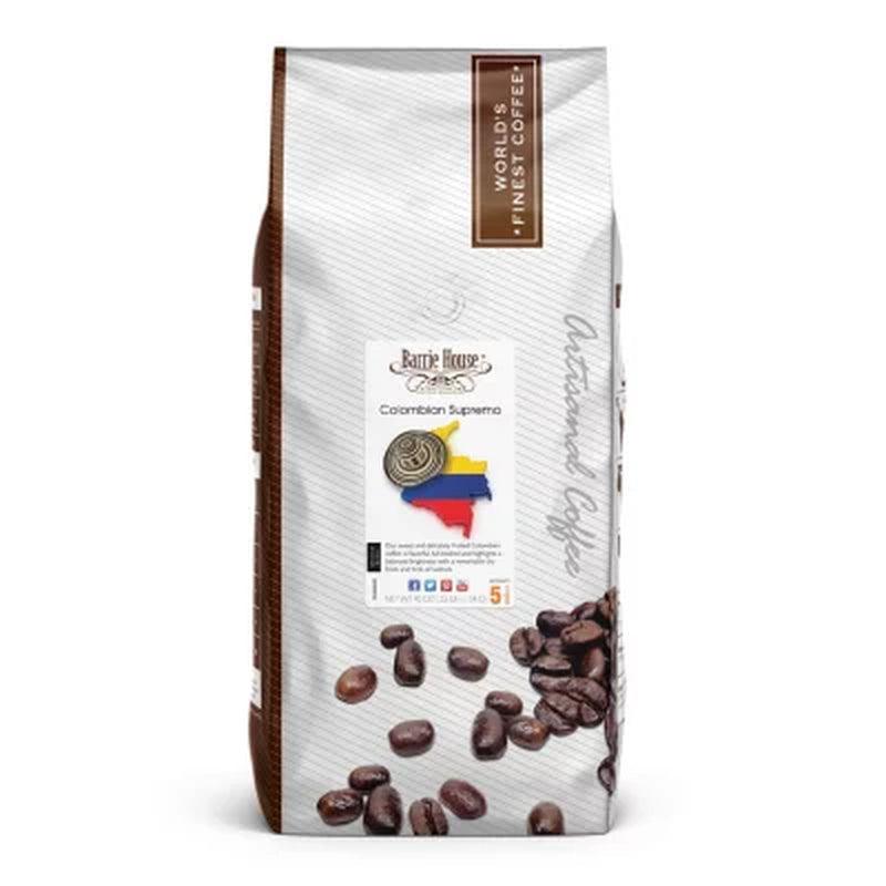 Barrie House Whole Bean Coffee, Colombian Supremo (40 Oz.)