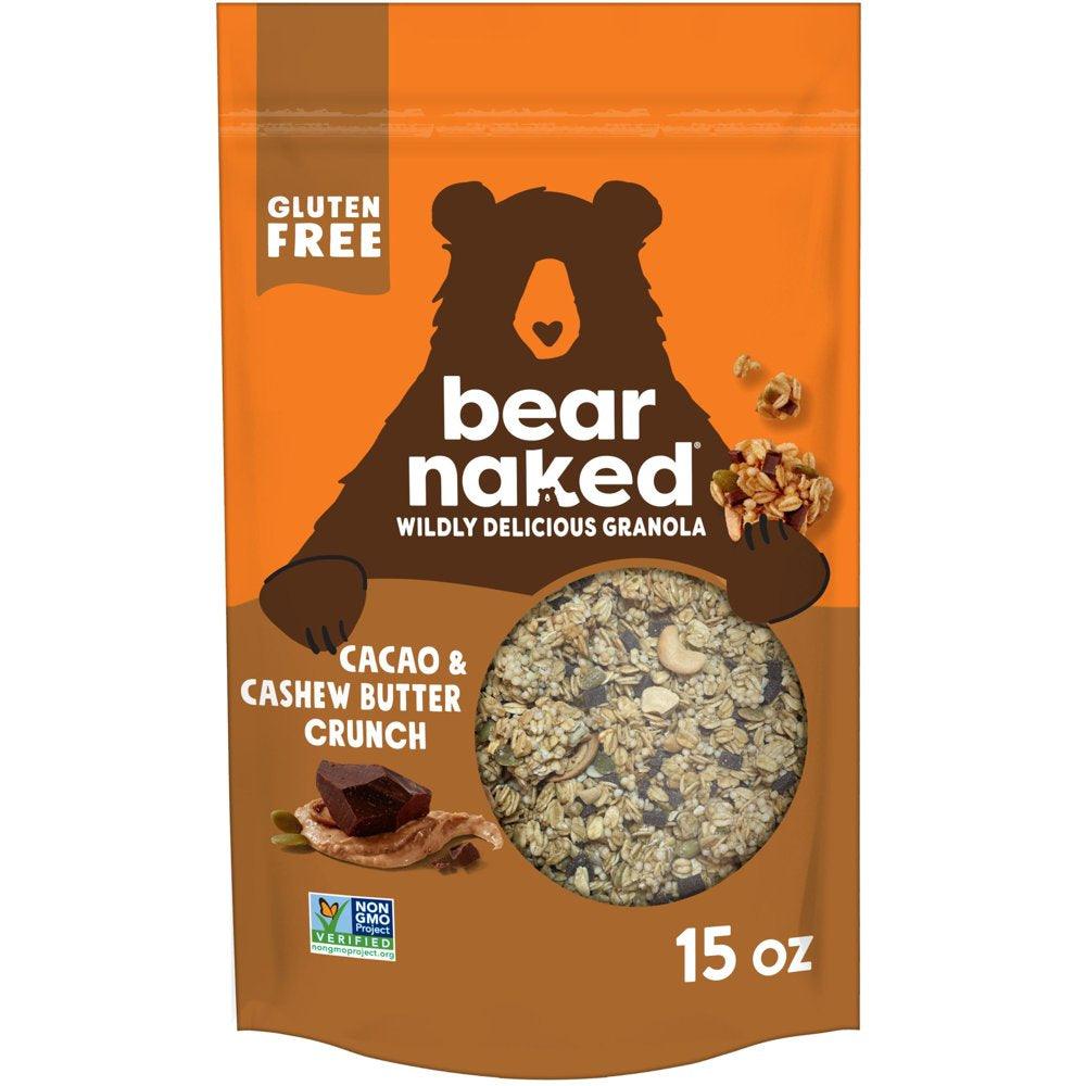 Bear Naked Cacao and Cashew Butter Crunch Granola Cereal, Gluten Free, 15 Oz