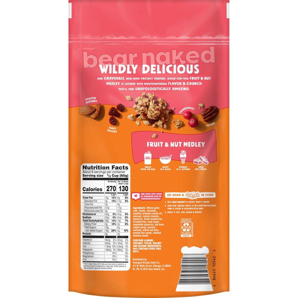 Bear Naked Fruit and Nut Medley Granola Cereal, 16.5 Oz