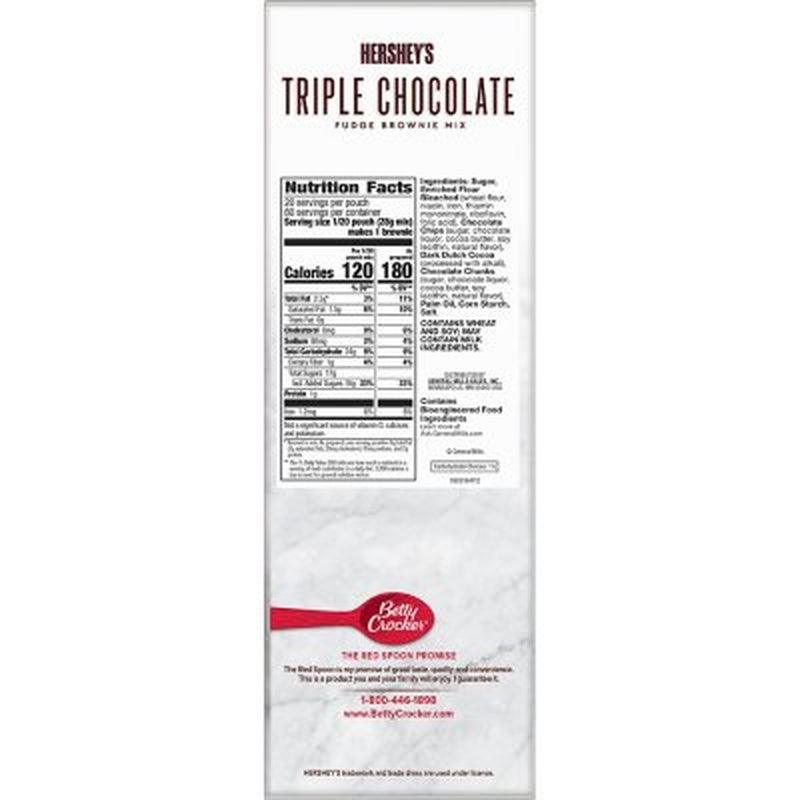 Betty Crocker Hershey’S Fudge Brownie Mix, Triple Chocolate (20 Oz., 4 Pk.)