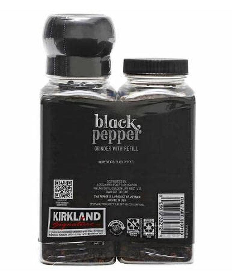 Black Pepper with Grinder 6.3 Oz with 6.3 Oz Refill Bottle