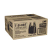 Black T-Shirt Carryout Bags, 11.5" X 6.5" X 22" (1,000 Ct.)