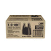 Black T-Shirt Carryout Bags, 11.5" X 6.5" X 22" (1,000 Ct.)