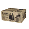 Black T-Shirt Carryout Bags, 11.5" X 6.5" X 22" (1,000 Ct.)