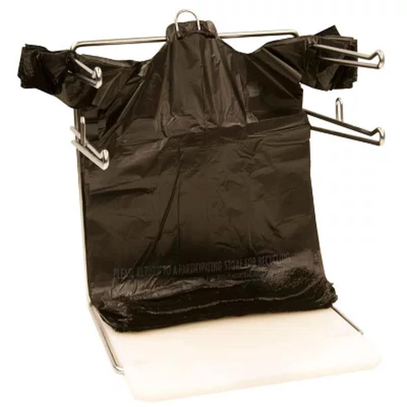 Black T-Shirt Carryout Bags, 11.5" X 6.5" X 22" (1,000 Ct.)