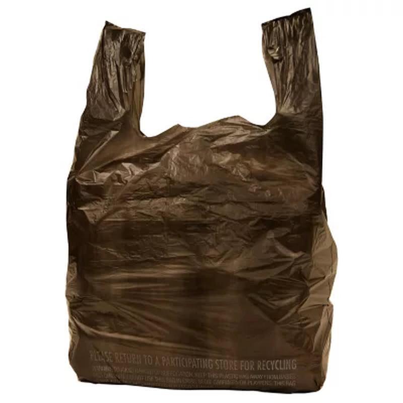 Black T-Shirt Carryout Bags, 11.5" X 6.5" X 22" (1,000 Ct.)