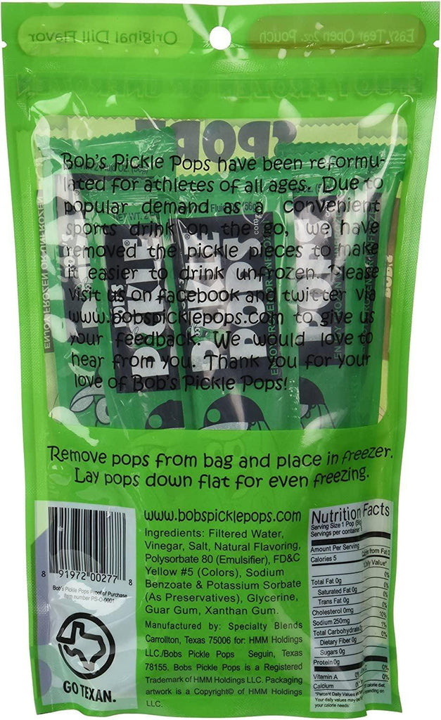 Bob'S Pickle Pops, 2 Oz, 6 Count