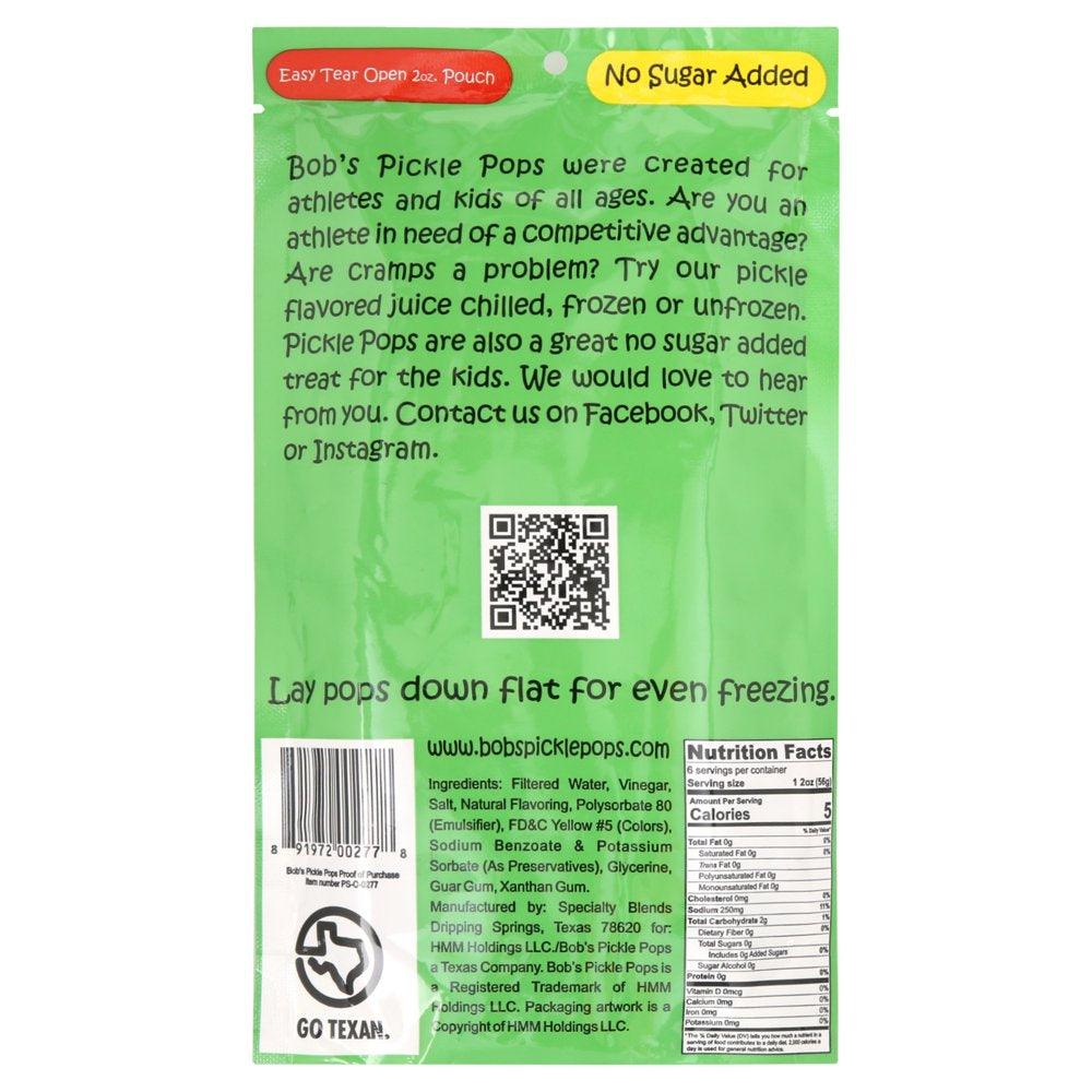 Bob'S Pickle Pops, 2 Oz, 6 Count