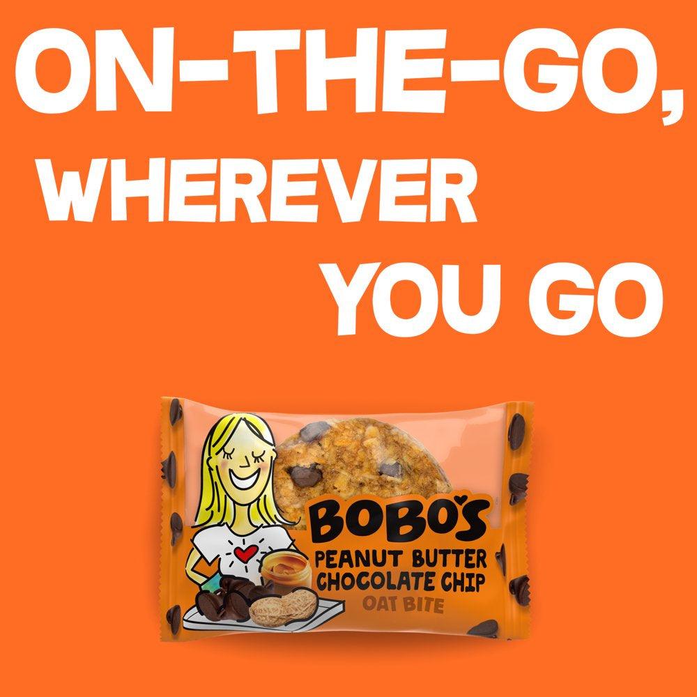 Bobo'S Oat Bites, Peanut Butter Chocolate Chip, 5 Pack, 1.3 Oz Bars