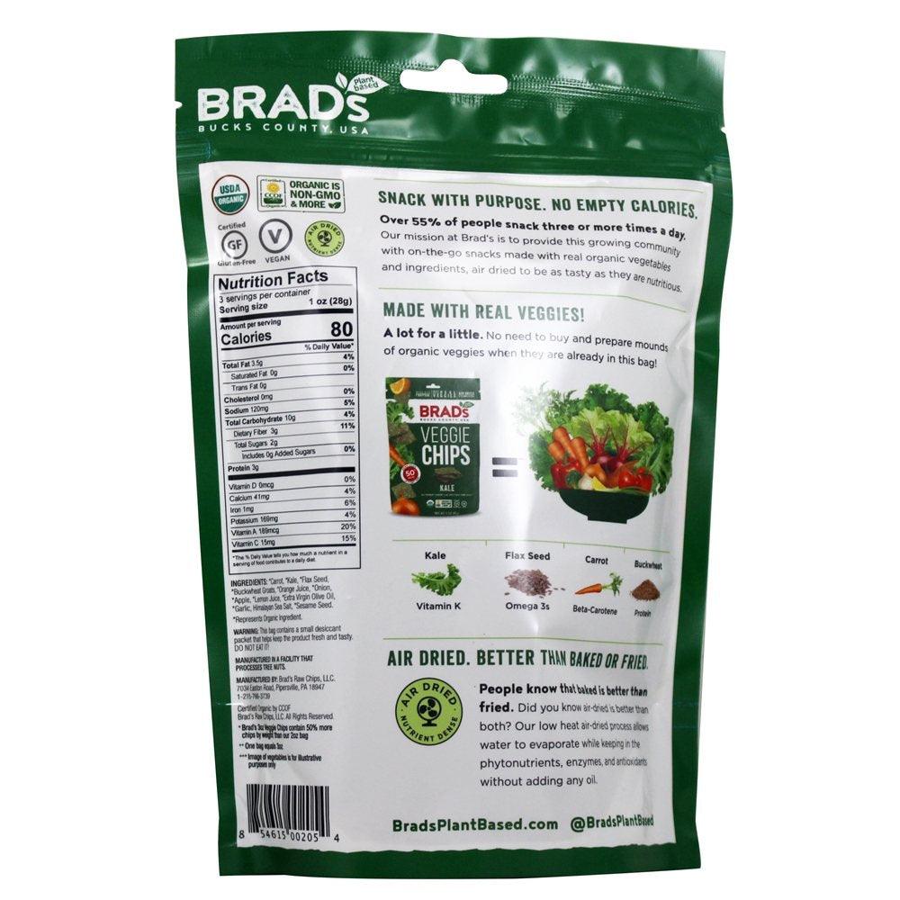 Brad'S Plant Based Kale Veggie Chips, 3 Oz