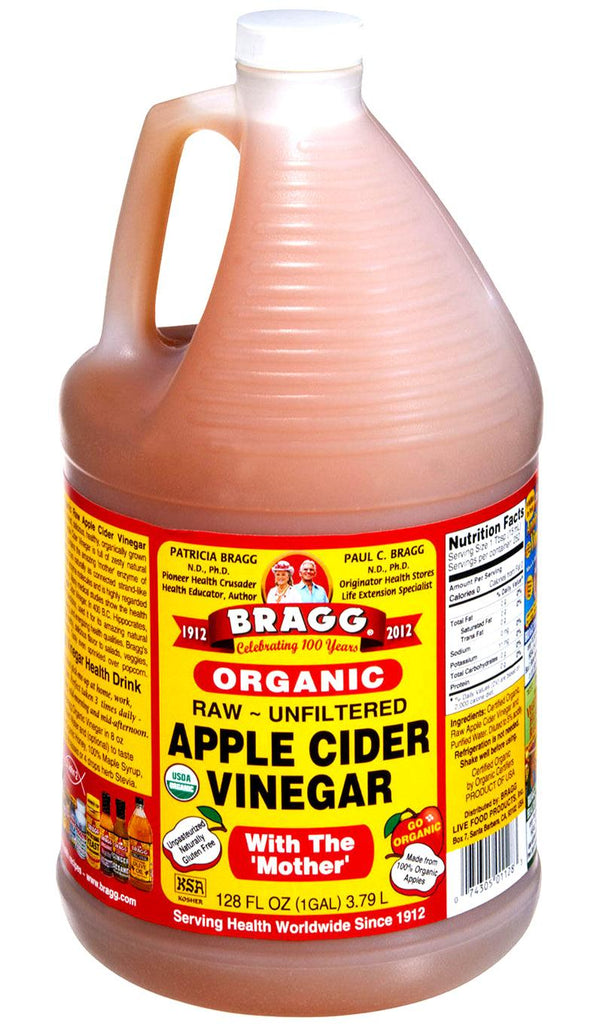 Bragg Apple Cider Vinegar Organic Raw Unfiltered with the Mother *1 Gallon