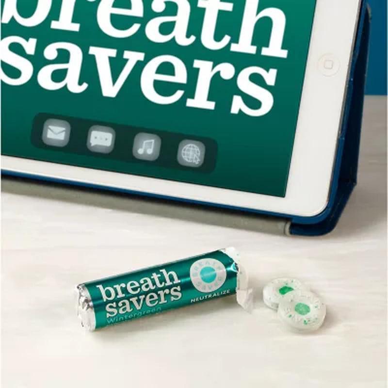 BREATH SAVERS Wintergreen Rings, Individually Wrapped Sugar Free Breath Mints Rolls (0.75 Oz., 24 Ct.)