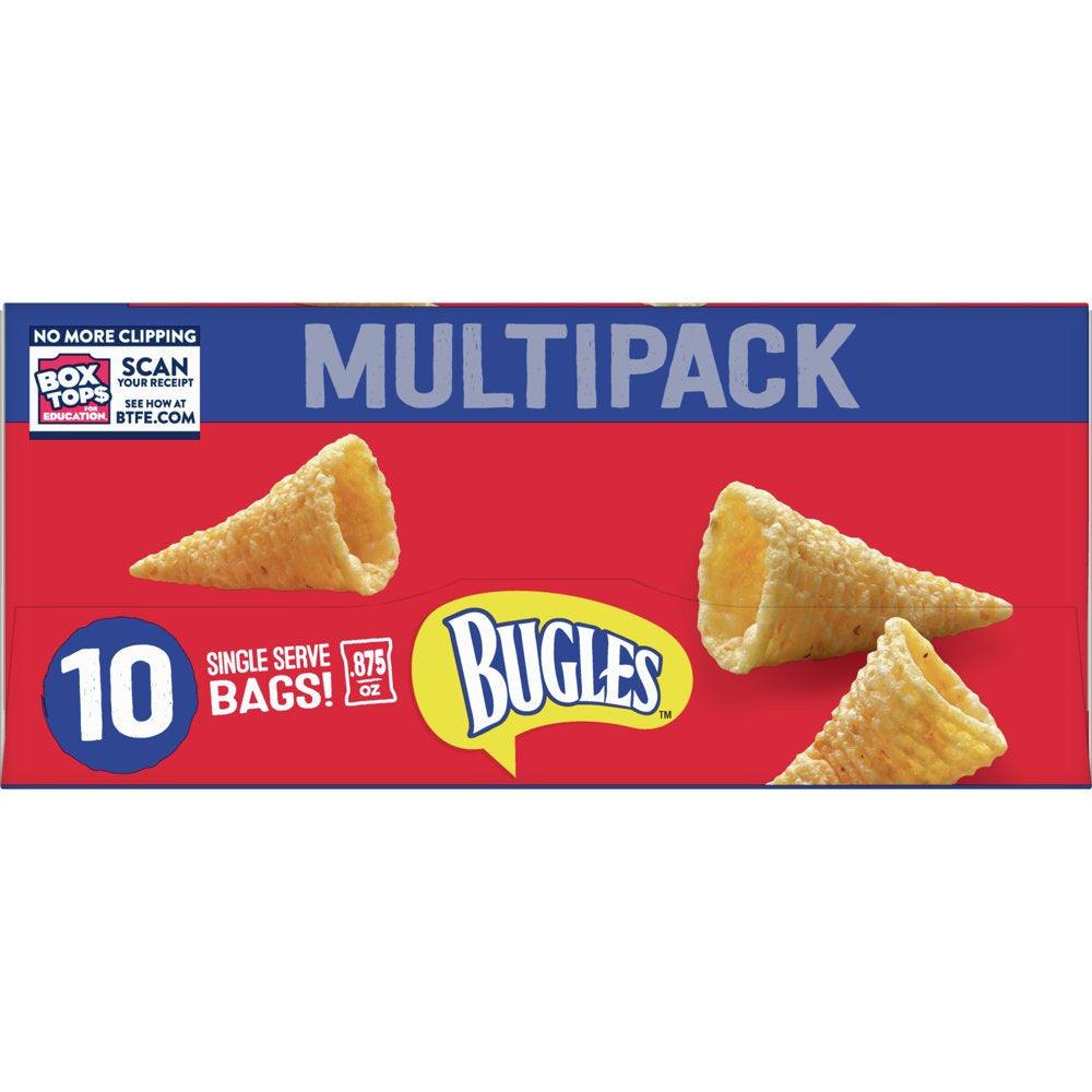 Bugles Crispy Corn Snacks, Original Flavor, Snack Bag, 8.75 Oz