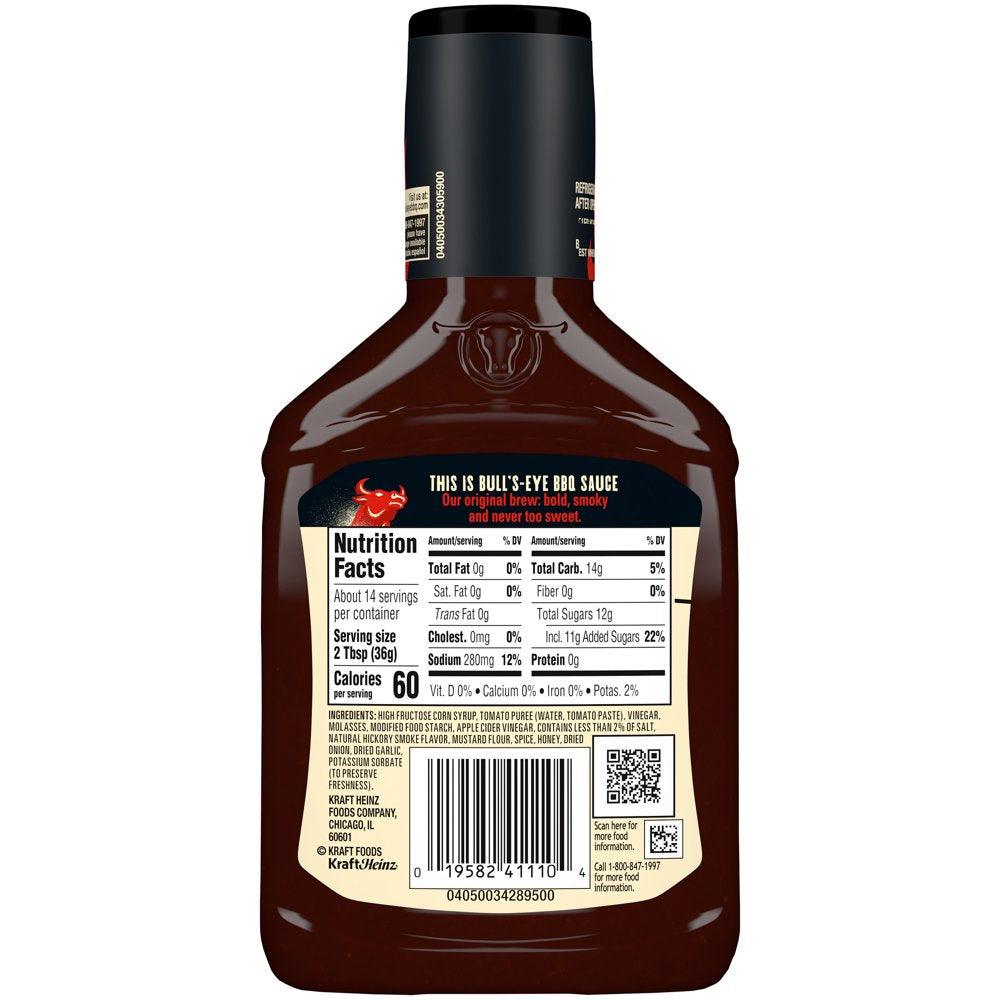 Bull'S-Eye Original Barbecue BBQ Sauce, 18 Oz Bottle