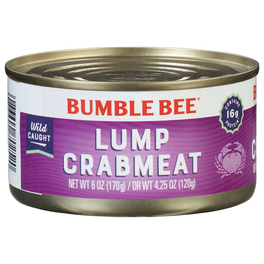 Bumble Bee Lump Crabmeat, 6 Oz Can