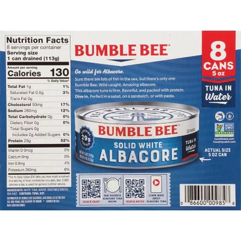 Bumble Bee Solid White Albacore in Water (5 Oz., 8 Pk.)