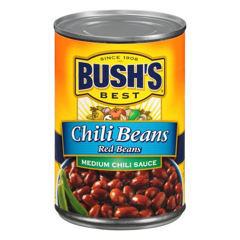 Bush'S Chili Beans, Red Beans in Medium Chili Sauce, Canned Beans, 16 Oz