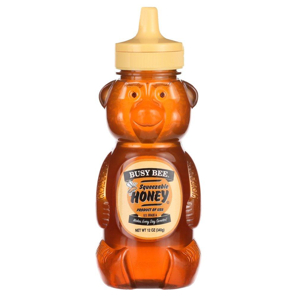 Busy Bee, U.S.A. Honey, 12 Oz Plastic Bear Bottle