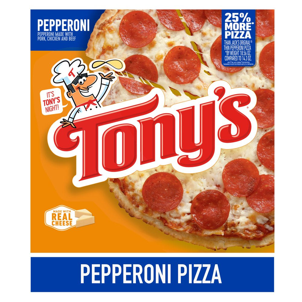 Tony'S Pizzeria Style Crust Pepperoni Frozen Pizza, 18.56 Oz