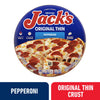 Jack'S Frozen Pizza, Pepperoni Original Thin Crust Pizza with Marinara Sauce, 14.4 Oz (Frozen)